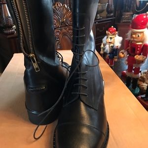 Equestrian boot crown pro boot leather black